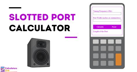 calcuating port size|Slotted Port Calculator Online.